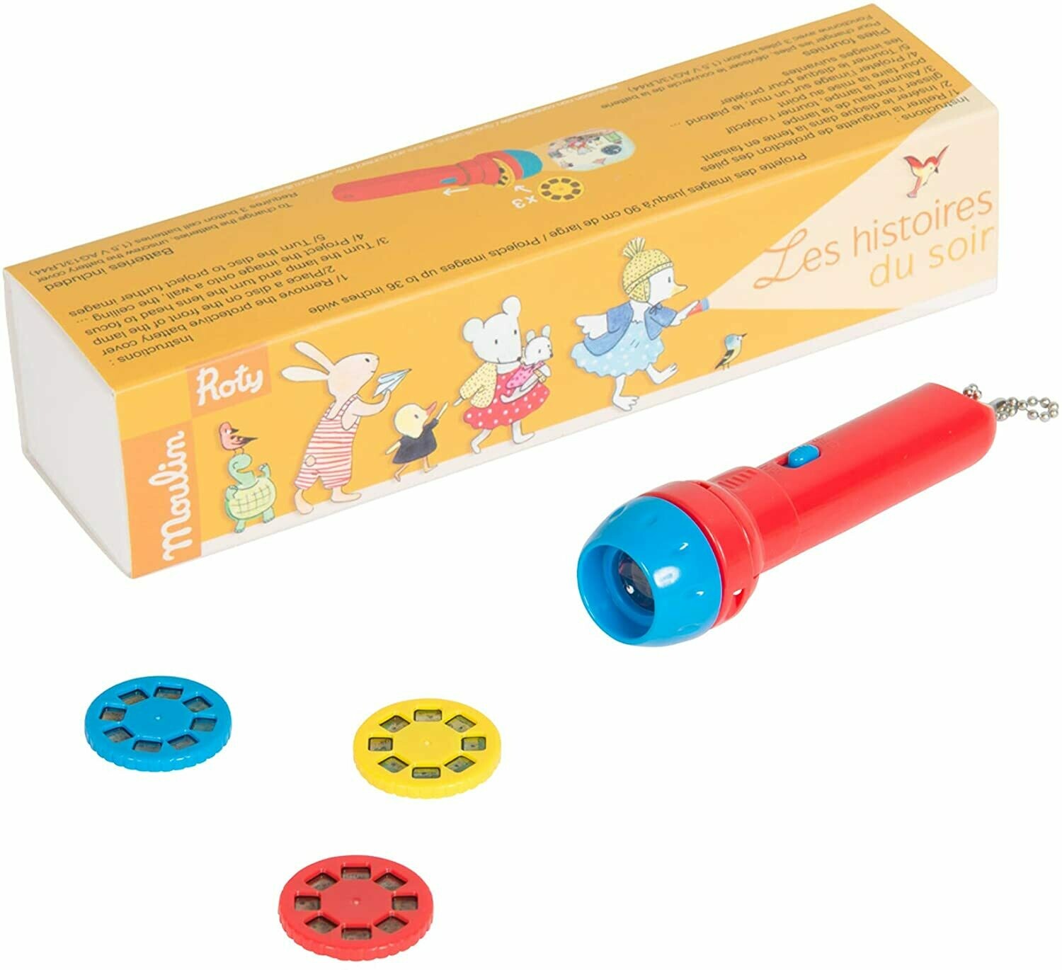 Moulin Roty Storybook Torch Projector - Les Petites Merveilles Cinema Box Gift Set (632365)