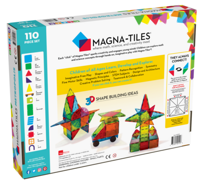 MAGNA-TILES Μαγνητικό Παιχνίδι 110 κομματιών Metropolis