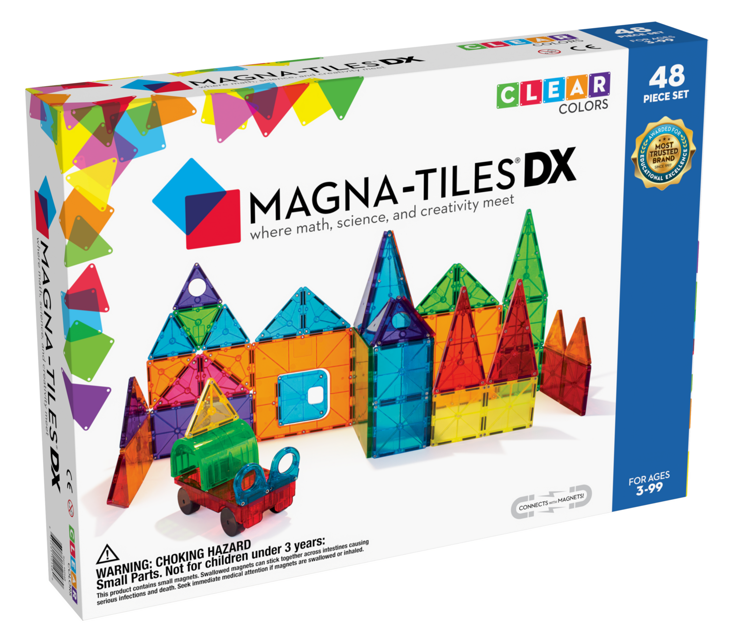MAGNA-TILES Μαγνητικό Παιχνίδι 48 κομματιών DX