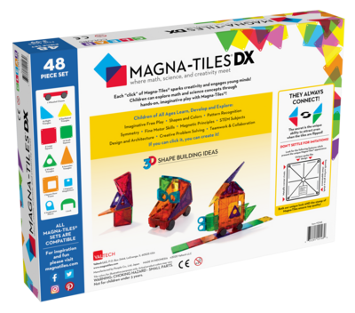 MAGNA-TILES Μαγνητικό Παιχνίδι 48 κομματιών DX