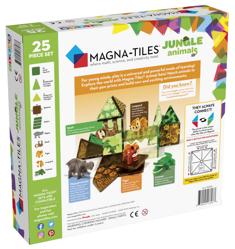 MAGNA-TILES Μαγνητικό Παιχνίδι 25 κομματιών Jungle