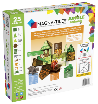 MAGNA-TILES Μαγνητικό Παιχνίδι 25 κομματιών Jungle