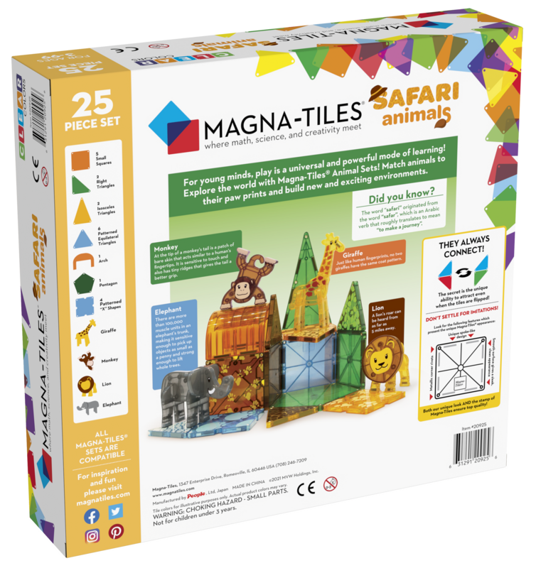 MAGNA-TILES Μαγνητικό Παιχνίδι 25 κομματιών Safari