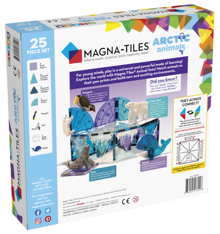 MAGNA-TILES Μαγνητικό Παιχνίδι 25 κομματιών Arctic