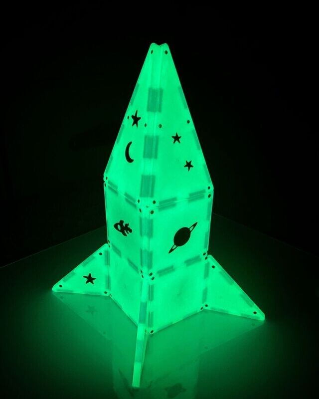 MAGNA-TILES Μαγνητικό Παιχνίδι 16 κομματιών Glow