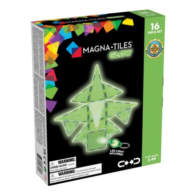 MAGNA-TILES Μαγνητικό Παιχνίδι 16 κομματιών Glow