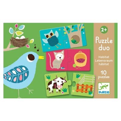 Παζλ Συνδυασμών Που Μένουν Τα Ζωάκια Djeco