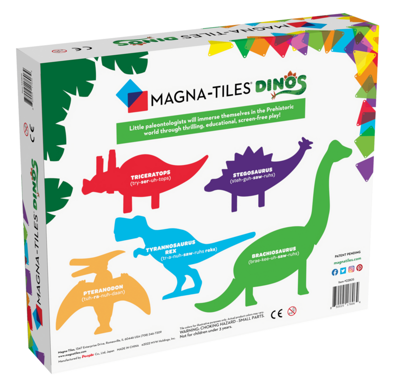 MAGNA-TILES Μαγνητικό Παιχνίδι 5 κομματιών Dinos