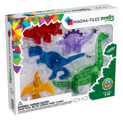 MAGNA-TILES Μαγνητικό Παιχνίδι 5 κομματιών Dinos