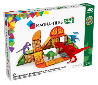 MAGNA-TILES Μαγνητικό Παιχνίδι 40 κομματιών Dino World
