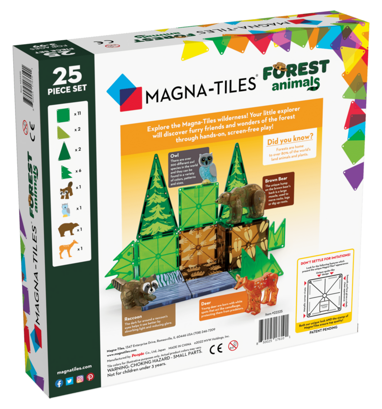 MAGNA-TILES Μαγνητικό Παιχνίδι 25 κομματιών Forest
