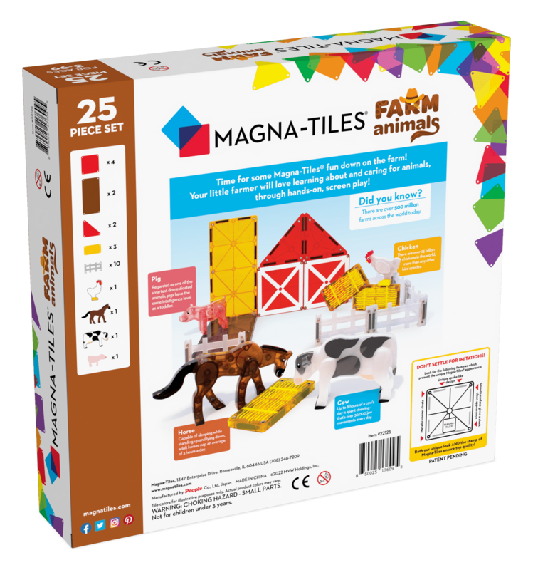 MAGNA-TILES Μαγνητικό Παιχνίδι 25 κομματιών Farm