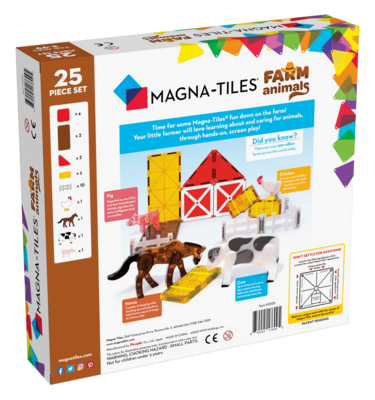 MAGNA-TILES Μαγνητικό Παιχνίδι 25 κομματιών Farm