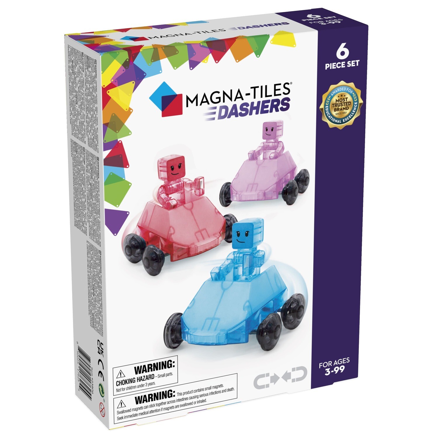 MAGNA-TILES Μαγνητικό Παιχνίδι 6 κομματιών Dashers