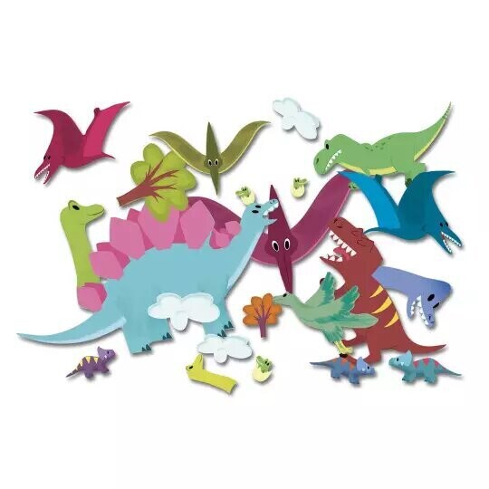 Επαναχρησιμοποιούμενα Αυτοκόλλητα Dinosaurs Auzou