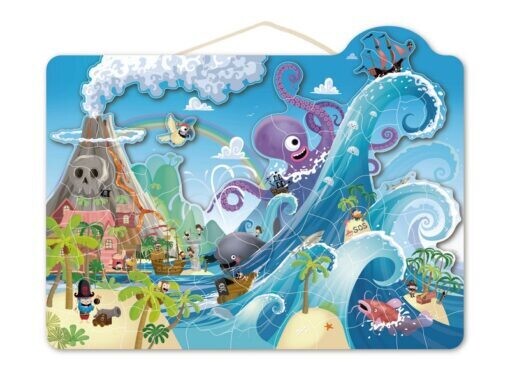 Μαγνητικό Παζλ 48 κομματιών Πειρατές