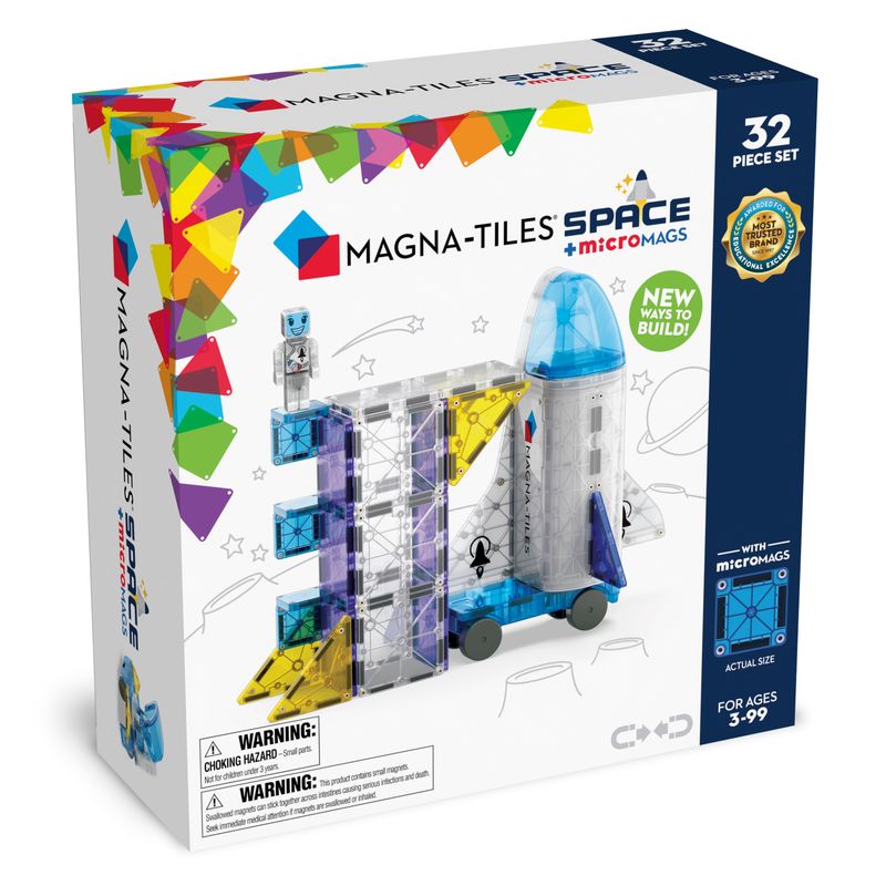 MAGNA-TILES Μαγνητικό Παιχνίδι 32 κομματιών Space