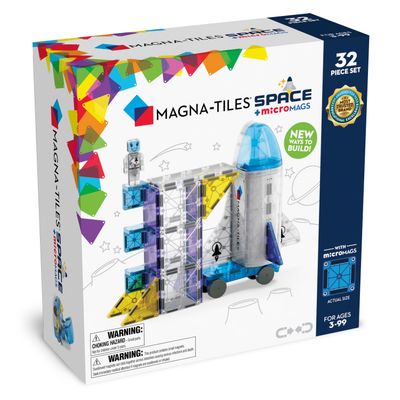 MAGNA-TILES Μαγνητικό Παιχνίδι 32 κομματιών Space