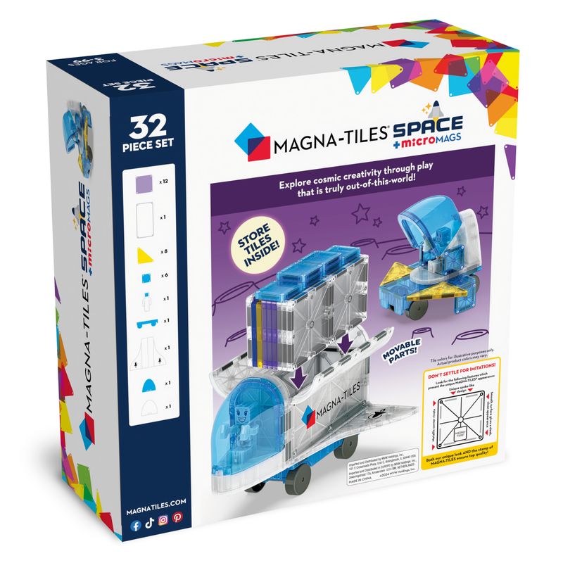 MAGNA-TILES Μαγνητικό Παιχνίδι 32 κομματιών Space