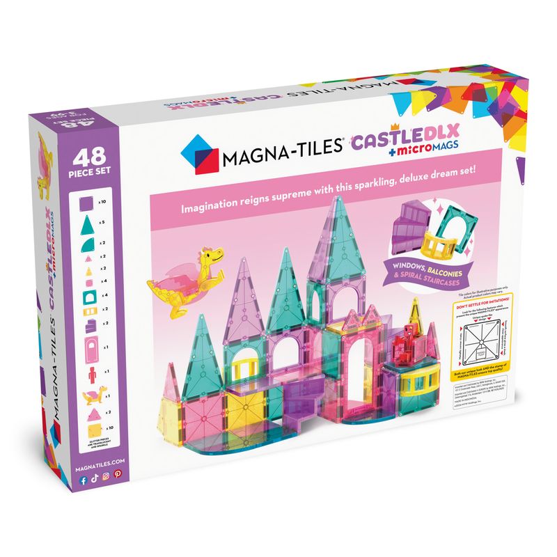 MAGNA-TILES Μαγνητικό Παιχνίδι 48 κομματιών Castle DLX