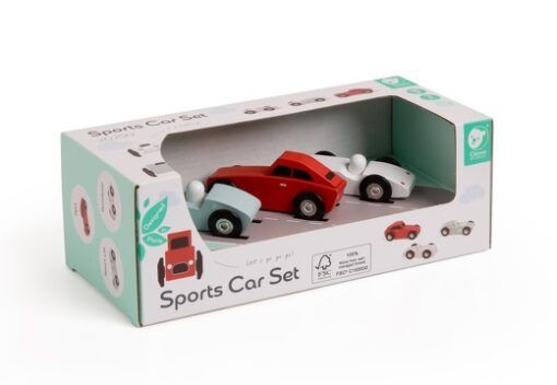 Σετ Ξύλινα Αμαξάκια Sports Car Classic WORLD