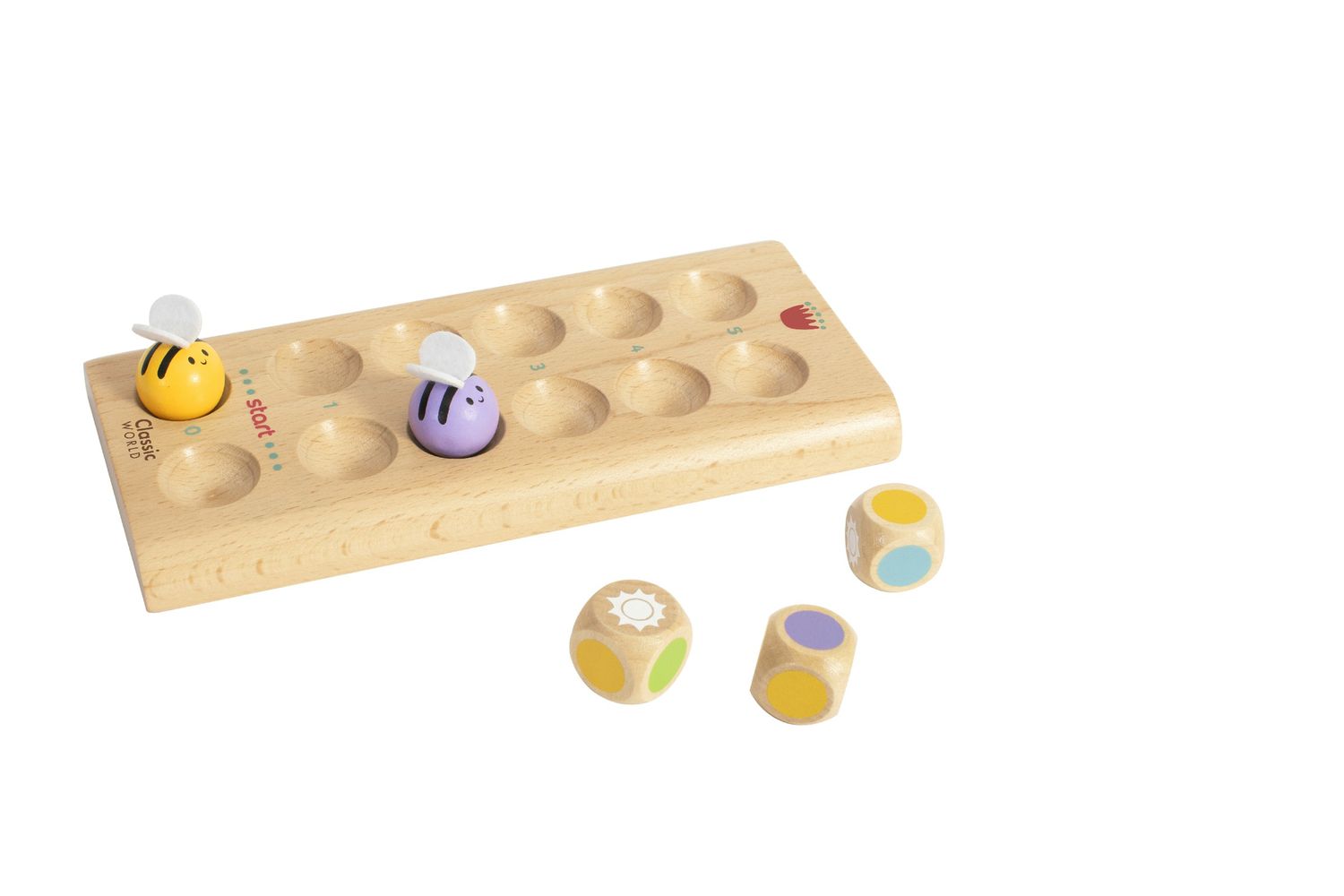 Ξύλινο Επιτραπέζιο Παιχνίδι Racing Bees Classic WORLD