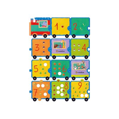 Παζλ Montessori: Το Τρένο των Αριθμών Ludattica