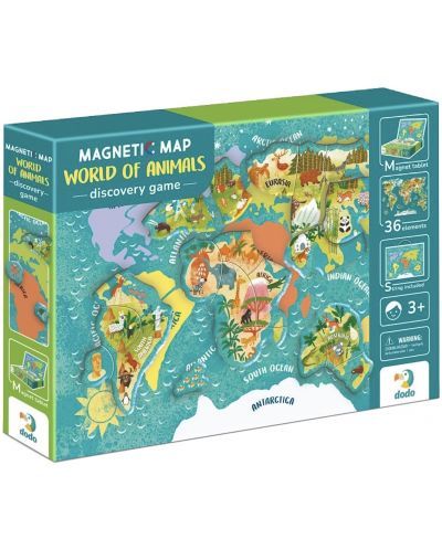 Μαγνητικό Εκπαιδευτικό Παιχνίδι World of Animals