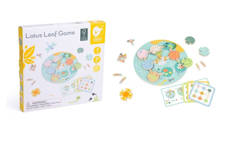Ξύλινο Παιχνίδι Αντιστοίχισης Lotus Leaf Game Classic WORLD