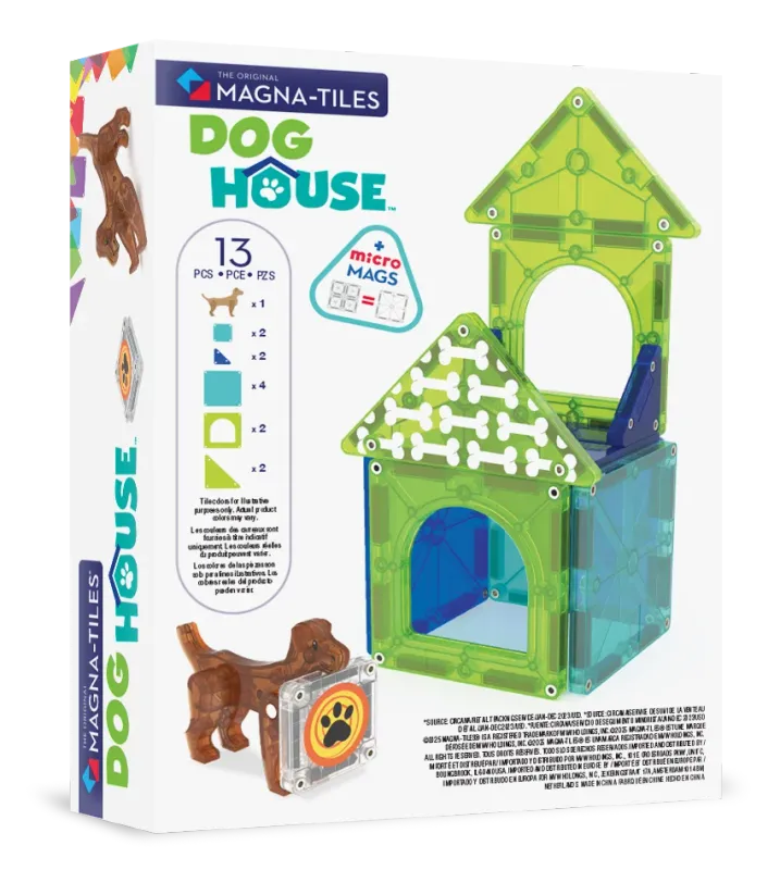 MAGNA-TILES Μαγνητικό Παιχνίδι 13 κομματιών Dog House