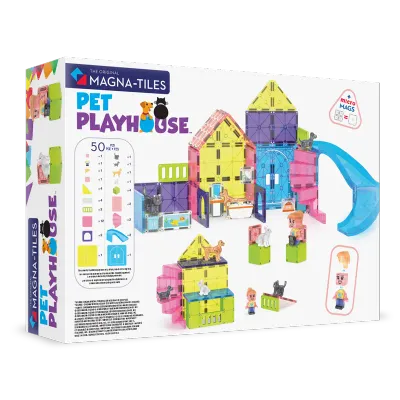 MAGNA-TILES Μαγνητικό Παιχνίδι 50 κομματιών Pet Playhouse