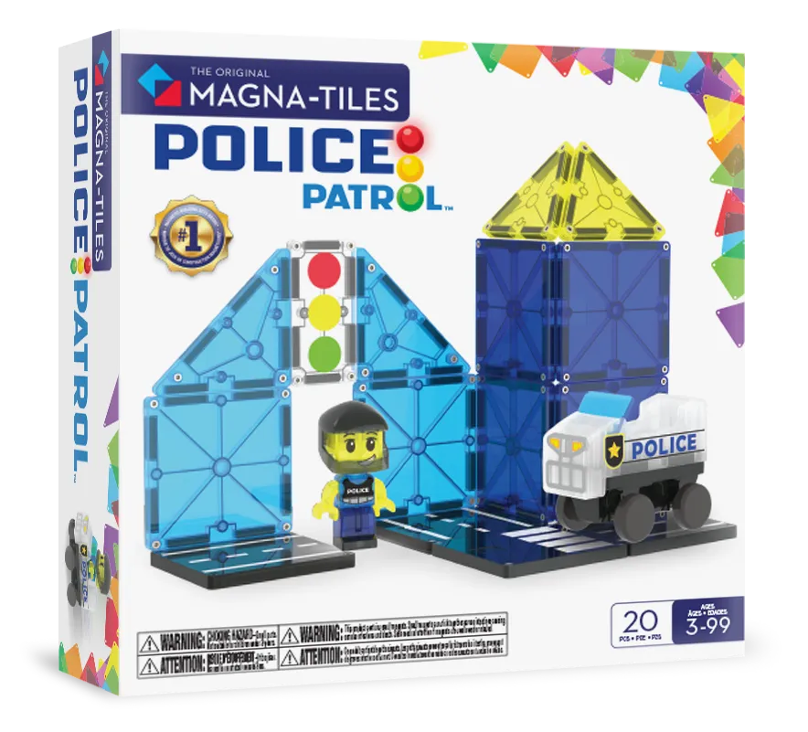 MAGNA-TILES Μαγνητικό Παιχνίδι 20 κομματιών Police Patrol