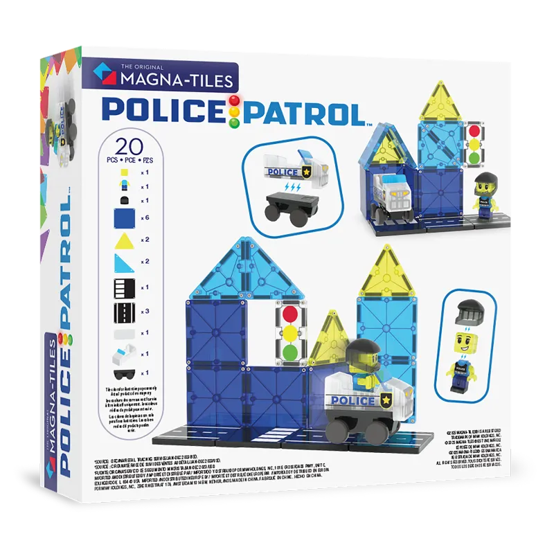 MAGNA-TILES Μαγνητικό Παιχνίδι 20 κομματιών Police Patrol