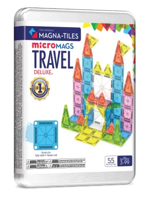 MAGNA-TILES Μαγνητικό Παιχνίδι 55 κομματιών microMAGS Travel Set Deluxe