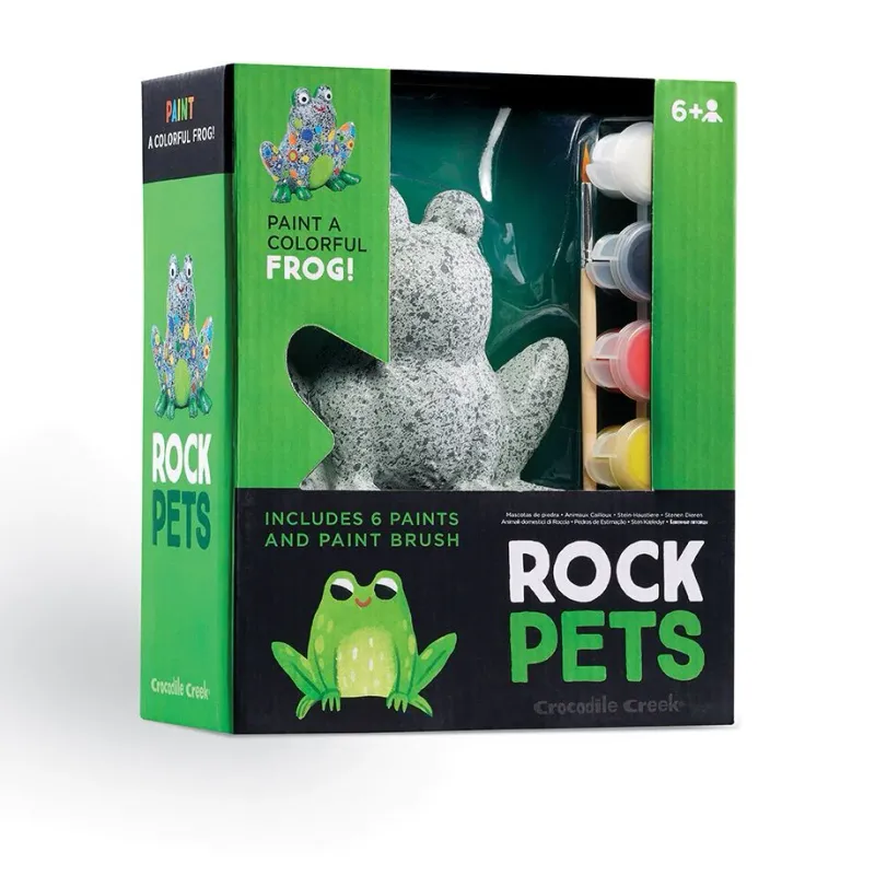 Σετ Ζωγραφικής Rock Pets Frog Crocodile Creek