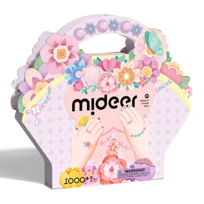 Παιδικό Σετ με Nails Stickers, Τατουάζ και Διακοσμητικά Mideer