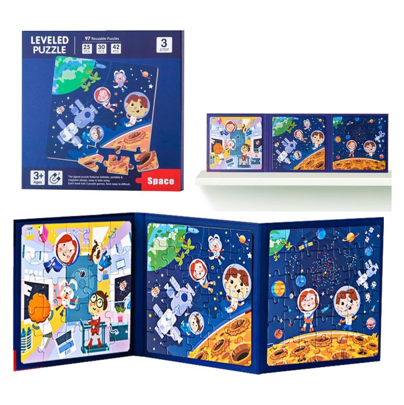 Μαγνητικό Βιβλίο Διάστημα 3 σε 1 Spacestore