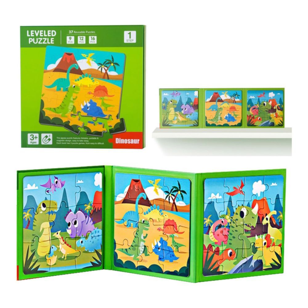 Μαγνητικό Βιβλίο Dinosaur 3 σε 1