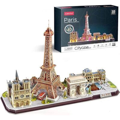 3D Παζλ Paris CityLine (LED) Cubic Fun