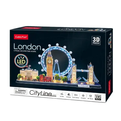 3D Παζλ London CityLine (LED) Cubic Fun