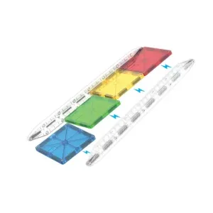 MAGNA-TILES Μαγνητικό Παιχνίδι 8 κομματιών Rail Racers Rail Pack