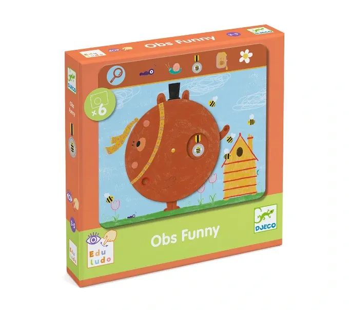 Εκπαιδευτικό Παιχνίδι Παρατηρητικότητας Αστεία Ζωάκια Djeco