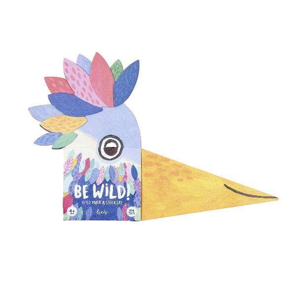 Μάσκα με Αυτοκόλλητα Πουλί "Be Wild!" Arts &amp; Crafts