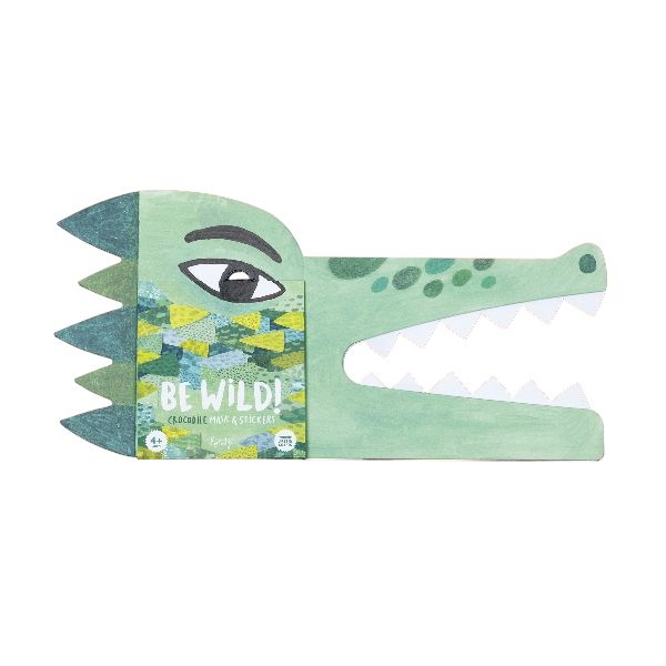 Μάσκα με Αυτοκόλλητα Κροκόδειλος "Be Wild!" Arts &amp; Crafts