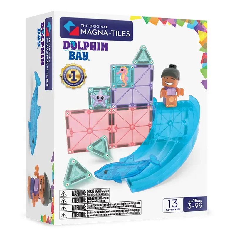 MAGNA-TILES Μαγνητικό Παιχνίδι 13 κομματιών Dolphin Bay