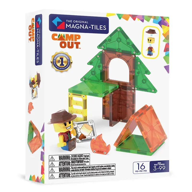 MAGNA-TILES Μαγνητικό Παιχνίδι 16 κομματιών Camp Out