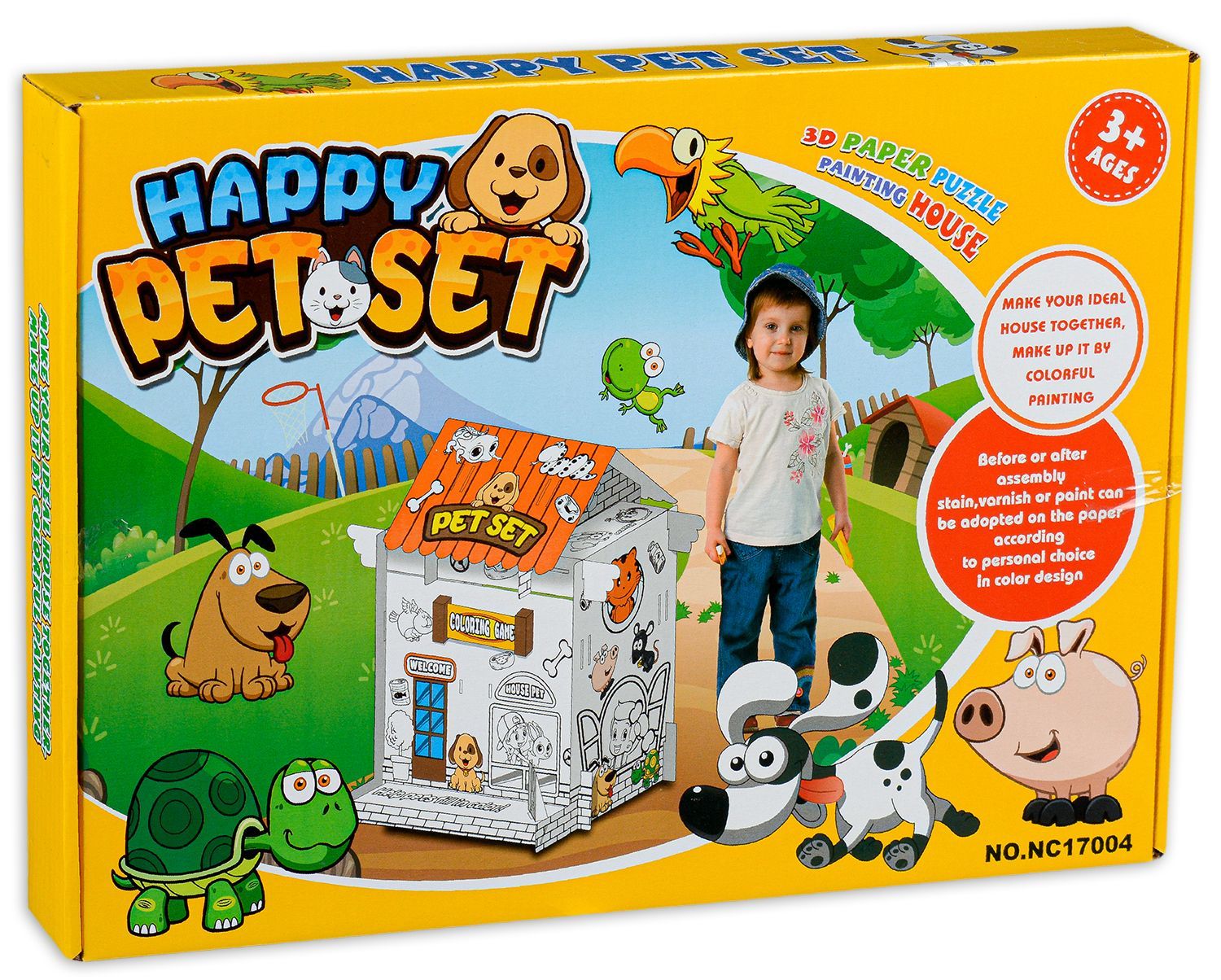 3D Χάρτινη Κατασκευή και Ζωγραφική Pet Set