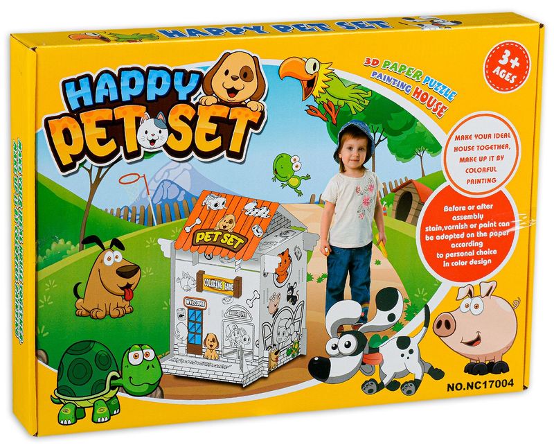3D Χάρτινη Κατασκευή και Ζωγραφική Pet Set