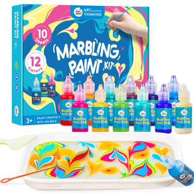Καλλιτεχνικό Σετ Ζωγραφικής Marbling 12 τεμαχίων