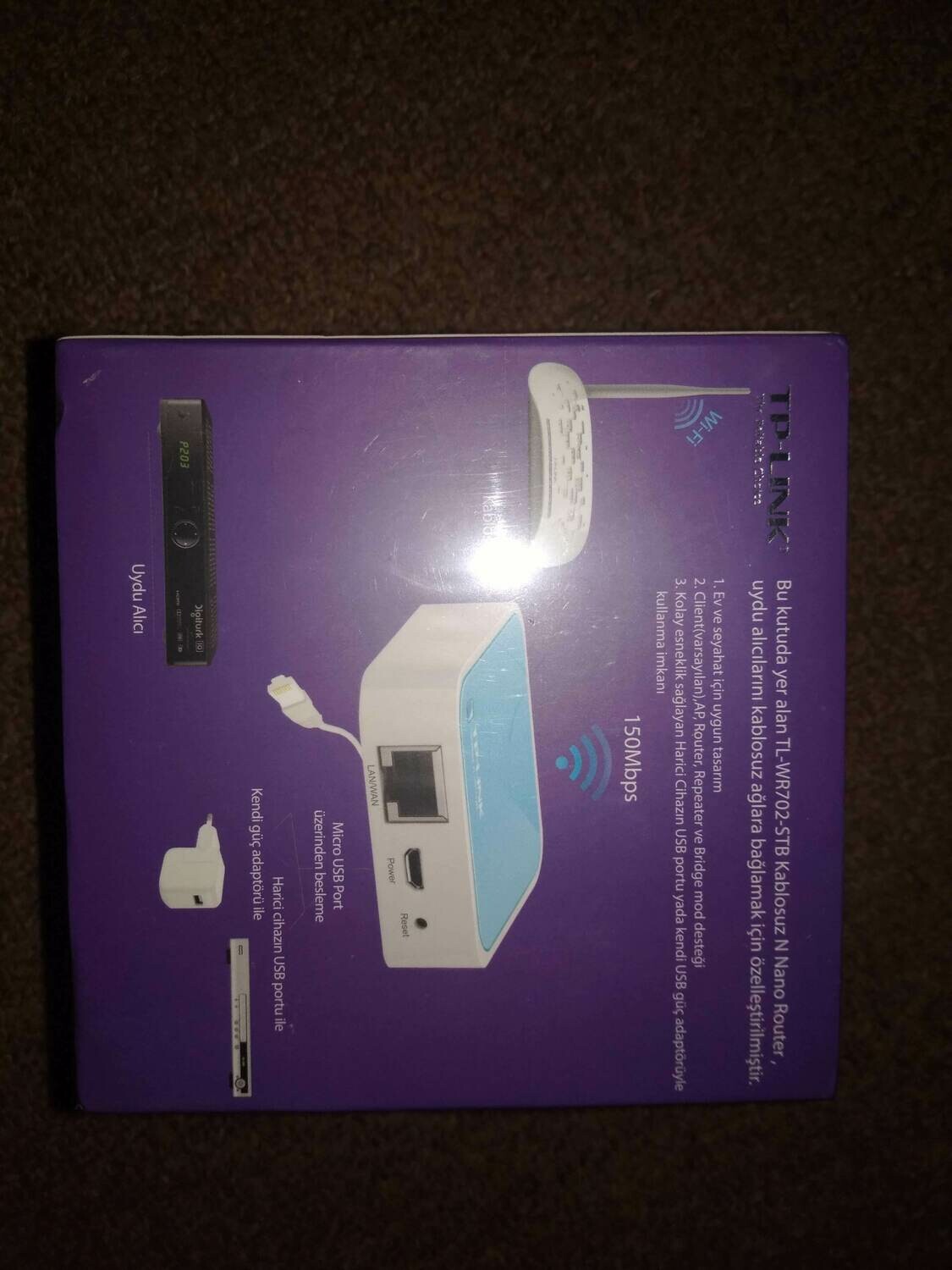 150Mbps Kablosuz N Nano Router TL-WR702N Repeater Modu
